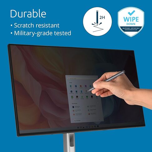 Kensington High Clarity Privacy Screen for 34 inch 21:9 Widescreen Monitor, Easy Installation Computer Privacy Filter for Desktop, 2H hardness Protection, Compatible with LG Samsung Dell, HC340E219A in Saudi Arabia