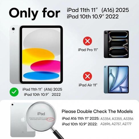واقي شاشة من الزجاج المقوى للخصوصية من ديديسكي لجهاز iPad A16 11th 2025/10th Generation 2022 (10.9 بوصة) مع تركيب لإزالة الغبار، مضاد للتجسس، 9H، مضاد للخدش، سهل التركيب، عبوة واحدة in Kuwait