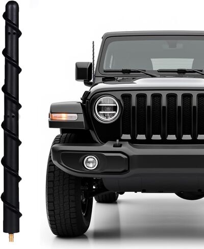 7" Short Antenna for Jeep Wrangler Gladiator JL JK JT Rubicon Sahara 2007-2025, 7 Inch Jeep Wrangler Unlimited Sport 4xe Willys Mojave Rubber Antenna Replacement Accessories Reception in Kuwait