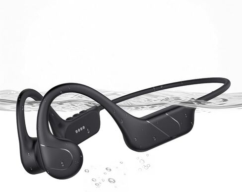 سماعات CXK Bone Conduction Headphones IPX8 سماعات سباحة مقاومة للماء، بلوتوث 6.0 سماعات أذن مفتوحة وضع MP3 مع ذاكرة 32 جيجابايت، وقت تشغيل 12 ساعة، سماعة رأس لاسلكية تحت الماء مناسبة للجري وركوب الدراجات in Saudi Arabia