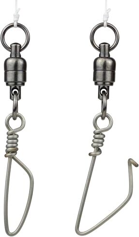Fusion Snap Swivels Made in USA High Strength with Interlocking Snap Stainless Steel Corrosion Resistant Dual Rotating Brass Ball Bearing Swivel for Salt Water or Fresh Water Fishing in Saudi Arabia