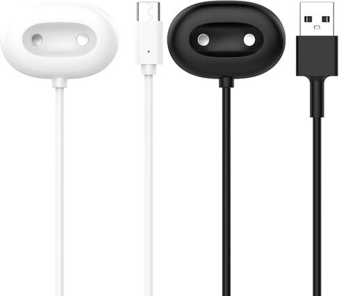 2PACK Intended for Google Pixel Watch 4 41mm/45mm Charger Cable Dock 3.3ft USB A&USB C Replacement Charging Cord Smartwatch Accessories (White&Black) in Saudi Arabia