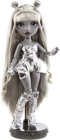 Rainbow High Shadow Series 1 Luna Madison- Grayscale Fashion Doll. 2 Metallic Grey Designer Outfits to Mix & Match, Great Gift for Kids 6-12 Years Old and Collectors in Saudi Arabia