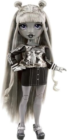 Rainbow High Shadow Series 1 Luna Madison- Grayscale Fashion Doll. 2 Metallic Grey Designer Outfits to Mix & Match, Great Gift for Kids 6-12 Years Old and Collectors in Saudi Arabia