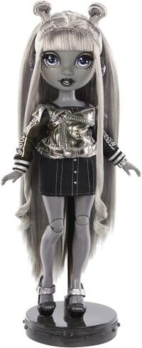 Rainbow High Shadow Series 1 Luna Madison- Grayscale Fashion Doll. 2 Metallic Grey Designer Outfits to Mix & Match, Great Gift for Kids 6-12 Years Old and Collectors in Saudi Arabia
