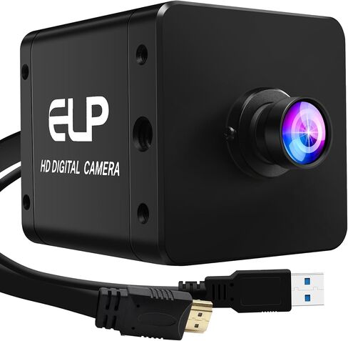 ELP 4K 60fps USB3.0 HDMI Camera H.264 Wide Angle High Speed UVC Lightburn Cameras for Computer Low Illumination Simultaneous Output PC Webcam M12 100° Web_Camera for Windows Linux Mac TV Projector in Saudi Arabia