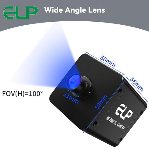 ELP 4K 60fps USB3.0 HDMI Camera H.264 Wide Angle High Speed UVC Lightburn Cameras for Computer Low Illumination Simultaneous Output PC Webcam M12 100° Web_Camera for Windows Linux Mac TV Projector in Saudi Arabia