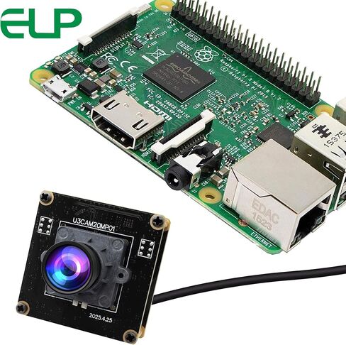 ELP Ultra HD 20MP USB3.0 Camera Module for Computer Mini UVC 3840P USB3.0/2.0 Lightburn Cameras for Windows Linux Mac Pi Wide Angle 95°(H) AR2020 4K 30FPS Webcam Board for PC Laptop Jetson Nano in Saudi Arabia