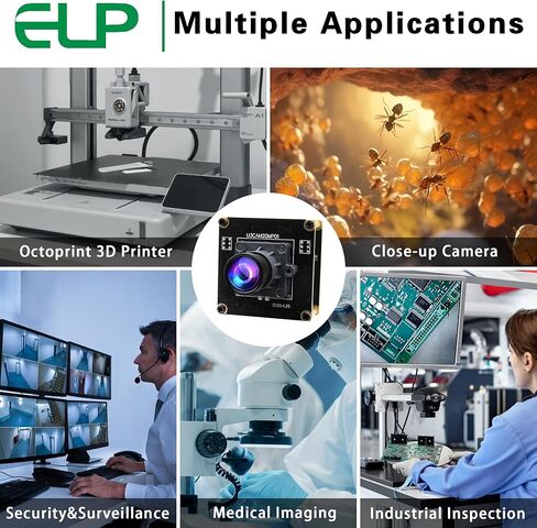 ELP Ultra HD 20MP USB3.0 Camera Module for Computer Mini UVC 3840P USB3.0/2.0 Lightburn Cameras for Windows Linux Mac Pi Wide Angle 95°(H) AR2020 4K 30FPS Webcam Board for PC Laptop Jetson Nano in Saudi Arabia