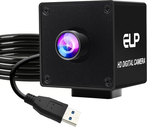 كاميرا ELP Ultra HD 20MP USB3.0 للكمبيوتر Mini UVC 3840P USB3.0/2.0 كاميرات Lightburn لنظام التشغيل Windows Linux Mac Pi زاوية واسعة 95 درجة (H) AR2020 عالية السرعة 4K 30FPS كاميرا ويب للكمبيوتر المحمول Jetson Nano in Saudi Arabia