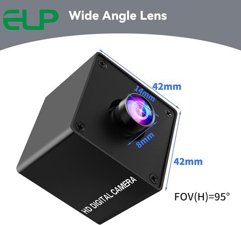 كاميرا ELP Ultra HD 20MP USB3.0 للكمبيوتر Mini UVC 3840P USB3.0/2.0 كاميرات Lightburn لنظام التشغيل Windows Linux Mac Pi زاوية واسعة 95 درجة (H) AR2020 عالية السرعة 4K 30FPS كاميرا ويب للكمبيوتر المحمول Jetson Nano in Saudi Arabia