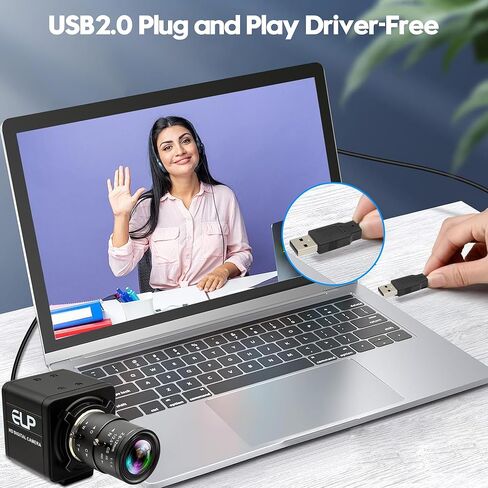 كاميرا USB عالية الدقة 16 ميجابكسل، عدسة تثبيت CS، تكبير يدوي بصري 2.8-12 مم 4X، دقة عالية لـ Lightburn، OpenCV، البث المباشر ومجهر USB، التوصيل والتشغيل لنظام التشغيل Windows، Linux، Jetson Nano in Saudi Arabia