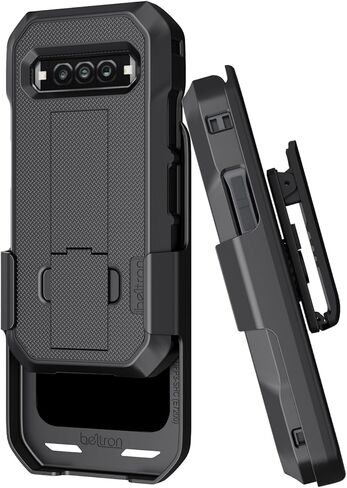 BELTRON DuraForce Pro 3 Case with Clip, Heavy Duty Case with Swivel Belt Clip for Kyocera DuraForce Pro3 5G E7200 (Verizon) Features: Secure Fit & Built-in Kickstand (Black) in Saudi Arabia