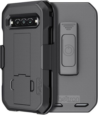 BELTRON DuraForce Pro 3 Case with Clip, Heavy Duty Case with Swivel Belt Clip for Kyocera DuraForce Pro3 5G E7200 (Verizon) Features: Secure Fit & Built-in Kickstand (Black) in Saudi Arabia