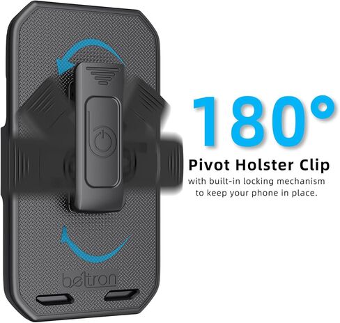 BELTRON DuraForce Pro 3 Case with Clip, Heavy Duty Case with Swivel Belt Clip for Kyocera DuraForce Pro3 5G E7200 (Verizon) Features: Secure Fit & Built-in Kickstand (Black) in Saudi Arabia