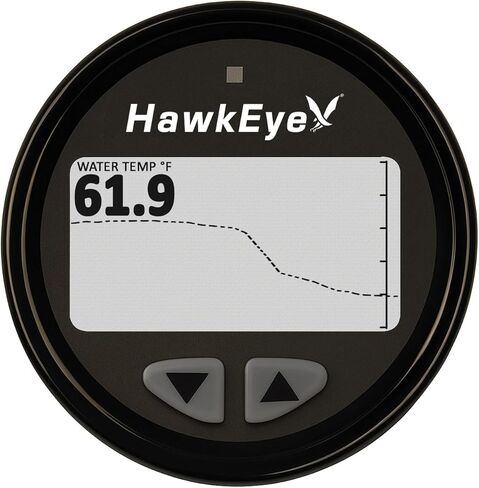 Hawkeye DepthTrax Edge Depth Finder، شاشة ملونة عالية الدقة، أقصى عمق 600 قدم، محول طاقة للحامل العارض in Kuwait