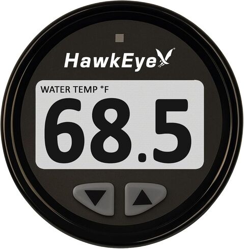 Hawkeye DepthTrax Edge Depth Finder، شاشة ملونة عالية الدقة، أقصى عمق 600 قدم، محول طاقة للحامل العارض in Kuwait