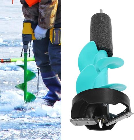 Goshyda Electric Ice Auger Impact Blades High Performance Ice Drill for Winter Fishing, Nylon, Auger Kit in Saudi Arabia