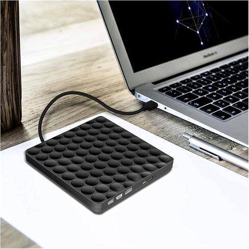 Portable DVD Player USB 3.0 External DVD Drive CD DVD-RW Drive ROM Rewriter Burner Writer 5Gbps for Laptop Desktops Mobile DVD Player for Kids in Saudi Arabia