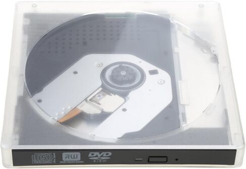 محرك أقراص DVD خارجي شفاف USB 3.0 نوع C محمول USB CD ROM DVD + مشغل محرك أقراص ضوئي قارئ كاتب ناسخ محرك أقراص DVD خارجي in Kuwait