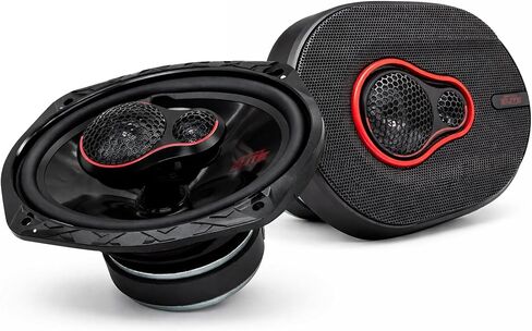 Warzone WZ-E693 6x9 Coaxial Car Speakers - 950W Max Power, 4 Ohm, Full Range Audio, PEI Dome Tweeter, Shallow Mount Design - Perfect for OEM Replacement in Saudi Arabia