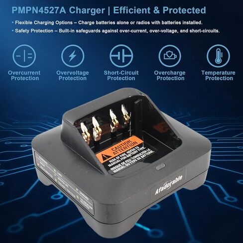 شاحن وحدة واحدة PMPN4527 PMPN4527A مناسب لموتورولا R7 R5 XPR3500e XPR3300e XPR7550e XPR7350e XPR7550 XPR6550 APX4000 راديو، PMNN4544 PMNN4491 PMNN4493 شاحن بطارية NO-IMPRES in Kuwait