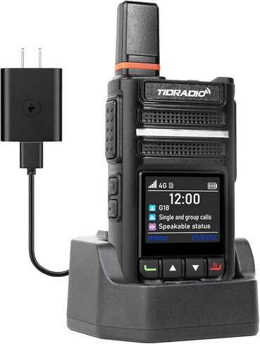 شاحن سطح المكتب الأصلي لراديو TIDRADIO TD-M15 & TD-G18 PoC مع محول أمريكي + كابل شاحن USB لراديو TID M15 G18 ملحقات جهاز الاتصال اللاسلكي - حزمة واحدة in Saudi Arabia