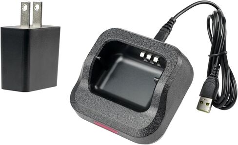 شاحن جهاز اتصال لاسلكي Retevis Ailunce HA1G، قاعدة شحن أصلية، شاحن سطح مكتب USB-C، متوافق مع جهاز اتصال لاسلكي HA1UV HA1G NR30 NR30S NR30D وبطارية (عبوة واحدة) in Saudi Arabia