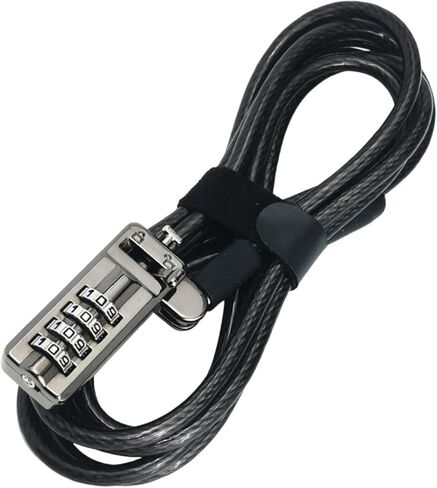 Anti Laptop Lock Security Accessories Easy to Use with 4 Digit Resettable Code Premium Practical Portable Durability in Saudi Arabia