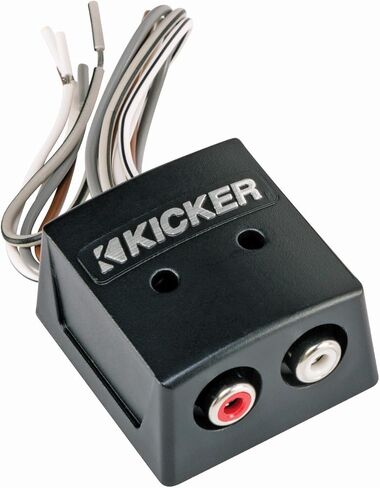 طقم مضخم صوت Kicker CK4 ذو 4 قياسات مع محول إخراج خط KISLOC لتكامل راديو المصنع in Kuwait