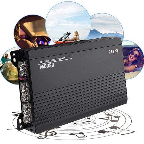 5800W 4 Channel Car Amplifier Stereo Audio Super Bass Power Subwoofer Amp, Low Distortion High Power Amplifier in Saudi Arabia