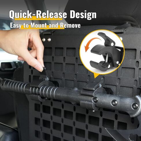 Quick Release Clamp Shovel Mount for MOLLE Panel Attachments for Tactical Backpack MOLLE Bag Molle Attachments for Shovel, Axe, and Tools, 2-Pack in Saudi Arabia