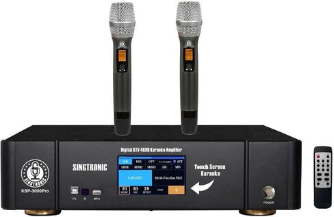 مكبر صوت رقمي احترافي من SINGTRONIC KSP-3000Pro بقدرة 3000 وات، شاشة مدمجة تعمل باللمس، تأثير صوت رقمي، مجموعتان من إدخال الصوت، صدى رقمي احترافي in Saudi Arabia