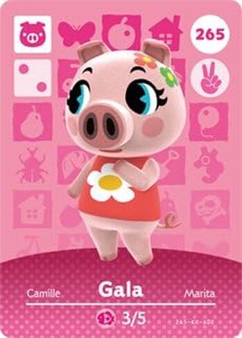 Gala - Nintendo Animal Crossing Happy Home Designer Amiibo Card - 265 in Saudi Arabia
