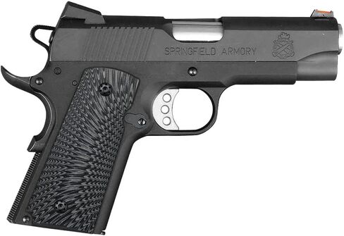 Cool Hand 1911 G10 Grips, Compact/Officer, Black Grips Screws Included, Big Scoop, 3/16" Thin, OPS Texture, These Grips Only Work with Short Bushings in Saudi Arabia