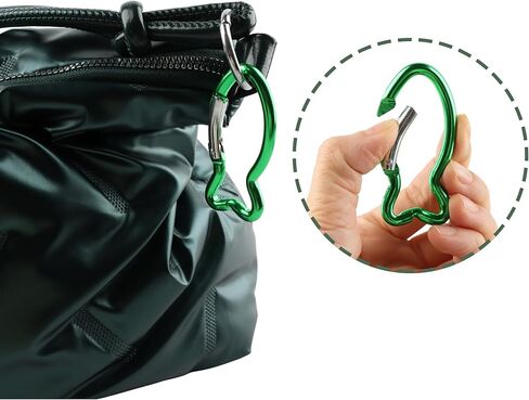 7Pcs Cute Fish Shape Carabiner Clips, 2.4inch Colorful Mini Aluminum Alloy Spring Keychain Key Ring in Saudi Arabia