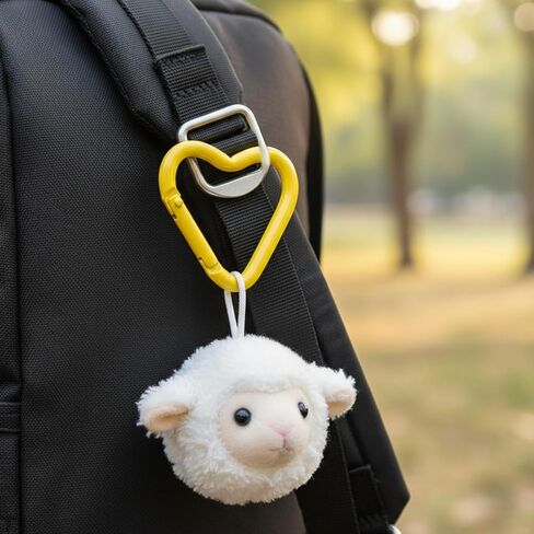 6 PCS Heart Shaped Carabiner Versatile Aluminum Alloy Heart Keychain Clip Small Cute Carabiner Clips for Camping Fishing Hiking Traveling in Saudi Arabia