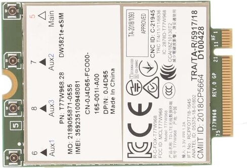 SUNGOOYUE 4G LTE Network Module, Cat16 M.2 Form Factor 1GBPS Speed for Laptop, with E eSIM Network T77W968 Chip Stable Connection in Saudi Arabia