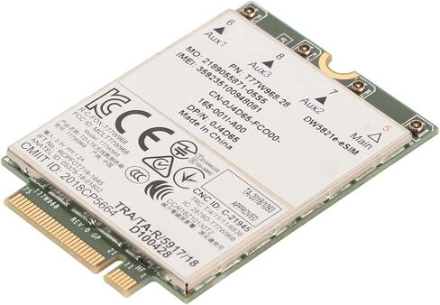 SUNGOOYUE 4G LTE Network Module, Cat16 M.2 Form Factor 1GBPS Speed for Laptop, with E eSIM Network T77W968 Chip Stable Connection in Saudi Arabia