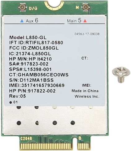 وحدة SUNGOOYUE L850 GL IT4210، محول بطاقة شبكة متعدد الموجات 4G LTE عالي السرعة مع تقنية 2x2 MIMO، لجهاز ProBook 430 440 450 G5 EliteBook 840 850 G5 Notebook PC in Saudi Arabia