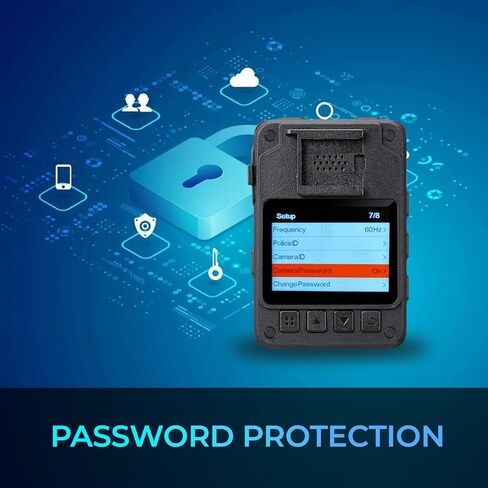 كاميرا الجسم Aegis 400 4K فائقة الدقة مع عدسة زاوية واسعة 140 درجة وذاكرة مدمجة 128 جيجا بايت وتسجيل لمدة 10 ساعات ونظام تحديد المواقع واي فاي رؤية ليلية IP67 مقاومة للماء وشاشة LCD 2 بوصة in Kuwait