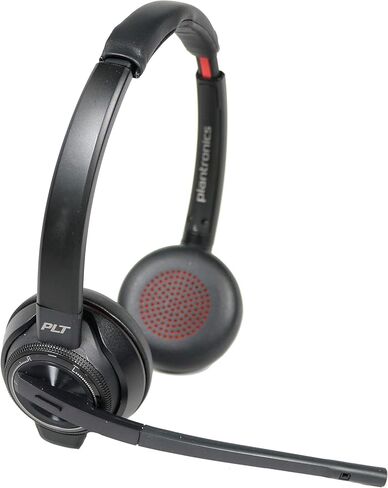 Plantronics SAVI 8200 Series W8220-M Wireless DECT Headset System, Certified for Skype for Business (Renewed) in Saudi Arabia