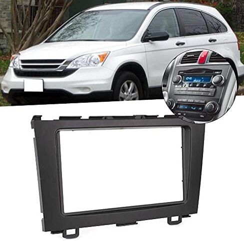 Car DVD Stereo Radio Dashboard Frame Trim Kit, 2 Din Fit for 2007-2010, Navigation Panel, Radio Installation Faceplate, DVD Panel in Saudi Arabia