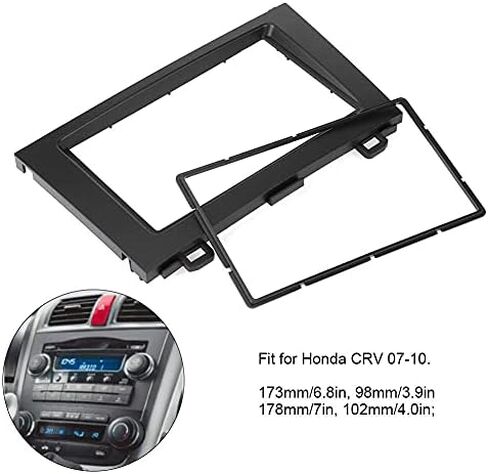 Car DVD Stereo Radio Dashboard Frame Trim Kit, 2 Din Fit for 2007-2010, Navigation Panel, Radio Installation Faceplate, DVD Panel in Saudi Arabia