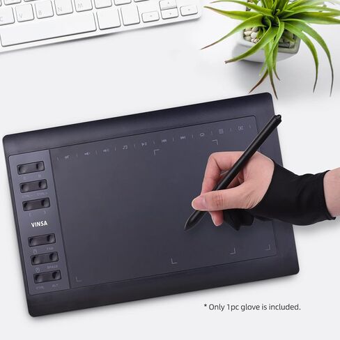 Irfora لوحة فنية بحجم حر بإصبعين Ding G Artist Tablet G لليد اليمنى واليسرى متوافقة مع شاشة ////VINSA Graphics Ding Tablets in Saudi Arabia