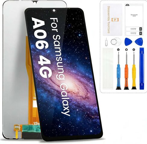 Screen Replacement for Samsung Galaxy A06 LCD for Samsung A06 4G Display Touch Digitizer Assembly SM-A065F, SM-A065F/DS, SM-A065M, SM-A065M/DS with Repair Kits in Kuwait