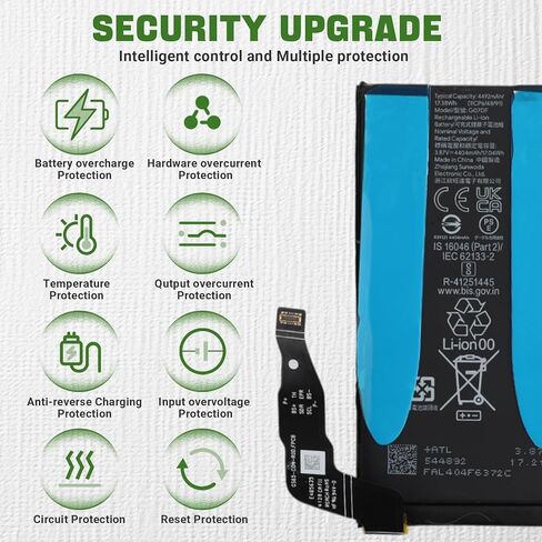 بطارية G07DF جديدة قابلة لإعادة الشحن متوافقة مع هاتف Pixel 8A مع مجموعة أدوات إصلاح مطورة in Saudi Arabia
