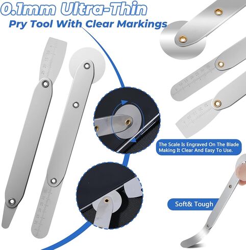 Nogeqi 8 قطعة Spudger Tool Metal Pry Tool Kit رفيعة للغاية طقم إصلاح الكمبيوتر المحمول أدوات المتطفلين أدوات إصلاح الهاتف الخليوي، شاشة الهاتف المحمول لشاشة الهاتف المحمول، الإلكترونيات، الكمبيوتر اللوحي، إصلاح الهواتف الذكية in Kuwait