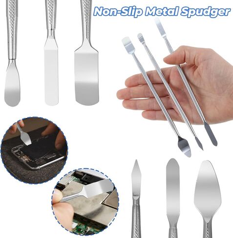 Nogeqi 8 قطعة Spudger Tool Metal Pry Tool Kit رفيعة للغاية طقم إصلاح الكمبيوتر المحمول أدوات المتطفلين أدوات إصلاح الهاتف الخليوي، شاشة الهاتف المحمول لشاشة الهاتف المحمول، الإلكترونيات، الكمبيوتر اللوحي، إصلاح الهواتف الذكية in Kuwait