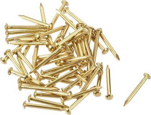 uxcell Small Tiny Hardware Brass Nails 1.5mmx15mm(DxL) for DIY Wooden Boxes Accessories 60pcs in Saudi Arabia